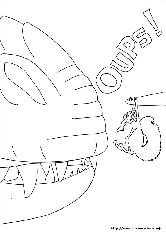 Ice Age coloring picture